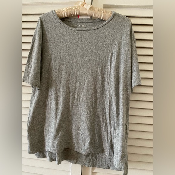 EVERLANE LIGHT GRAY COTTON T-SHIRT MEDIUM - Picture 3 of 3